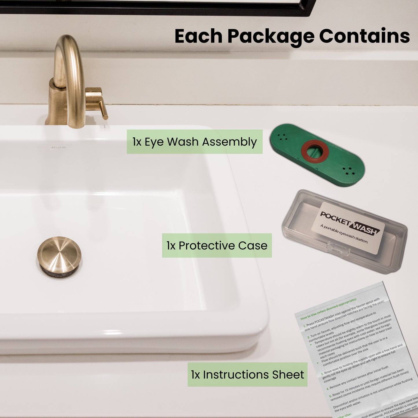 Pocketwash - Portable Eye Wash Station