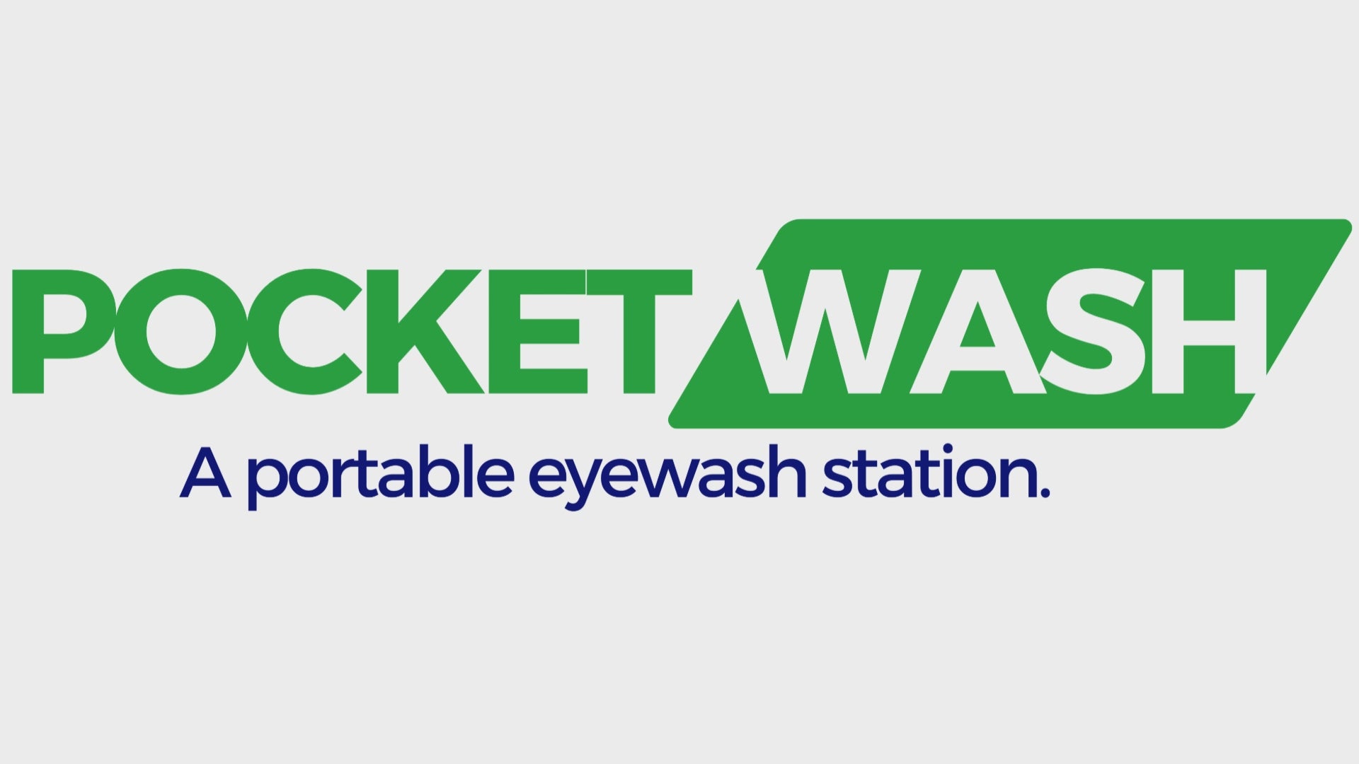 Load video: Video showing the function of the Pocketwash portable eye wash kit with a bathroom faucet. Steps for how to use the eye wash station are included.